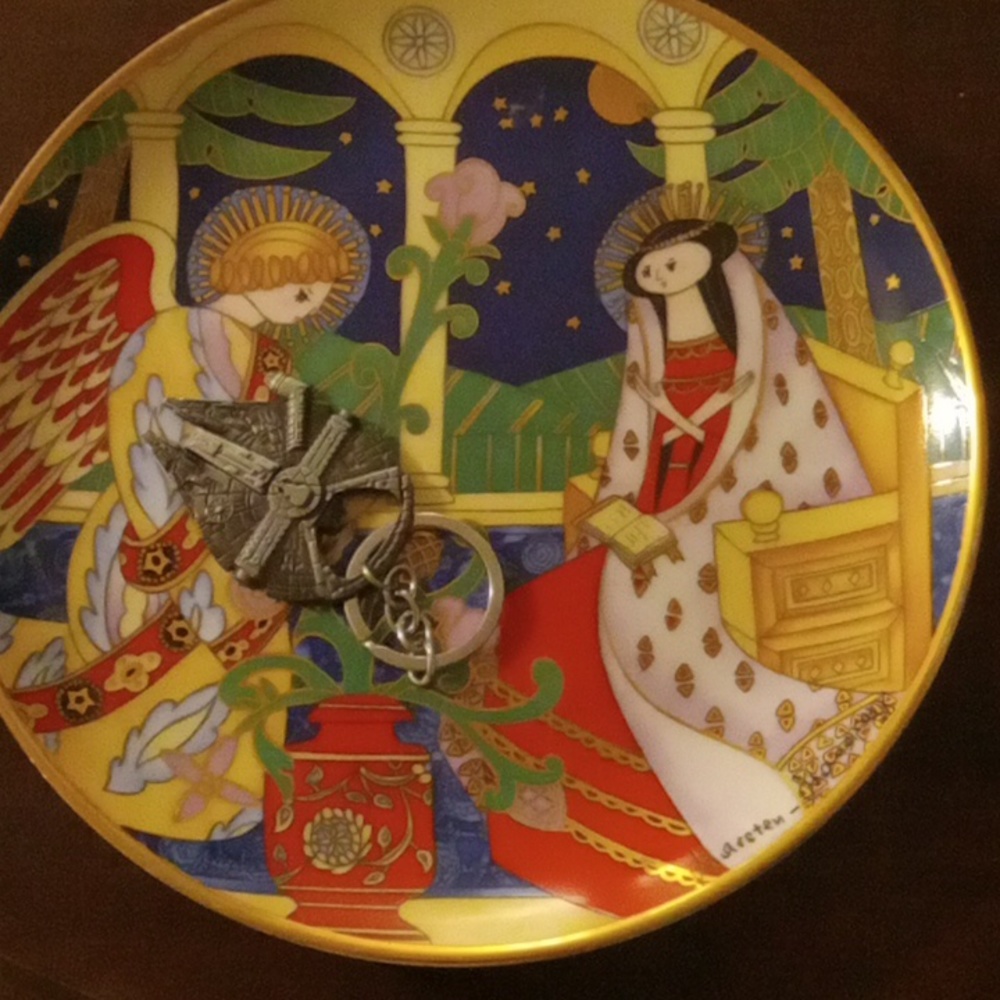 Vintage Christmas plate